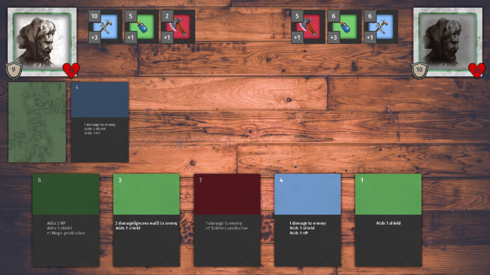 Updated cards & battle UI