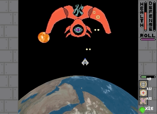 space shooter boss fight