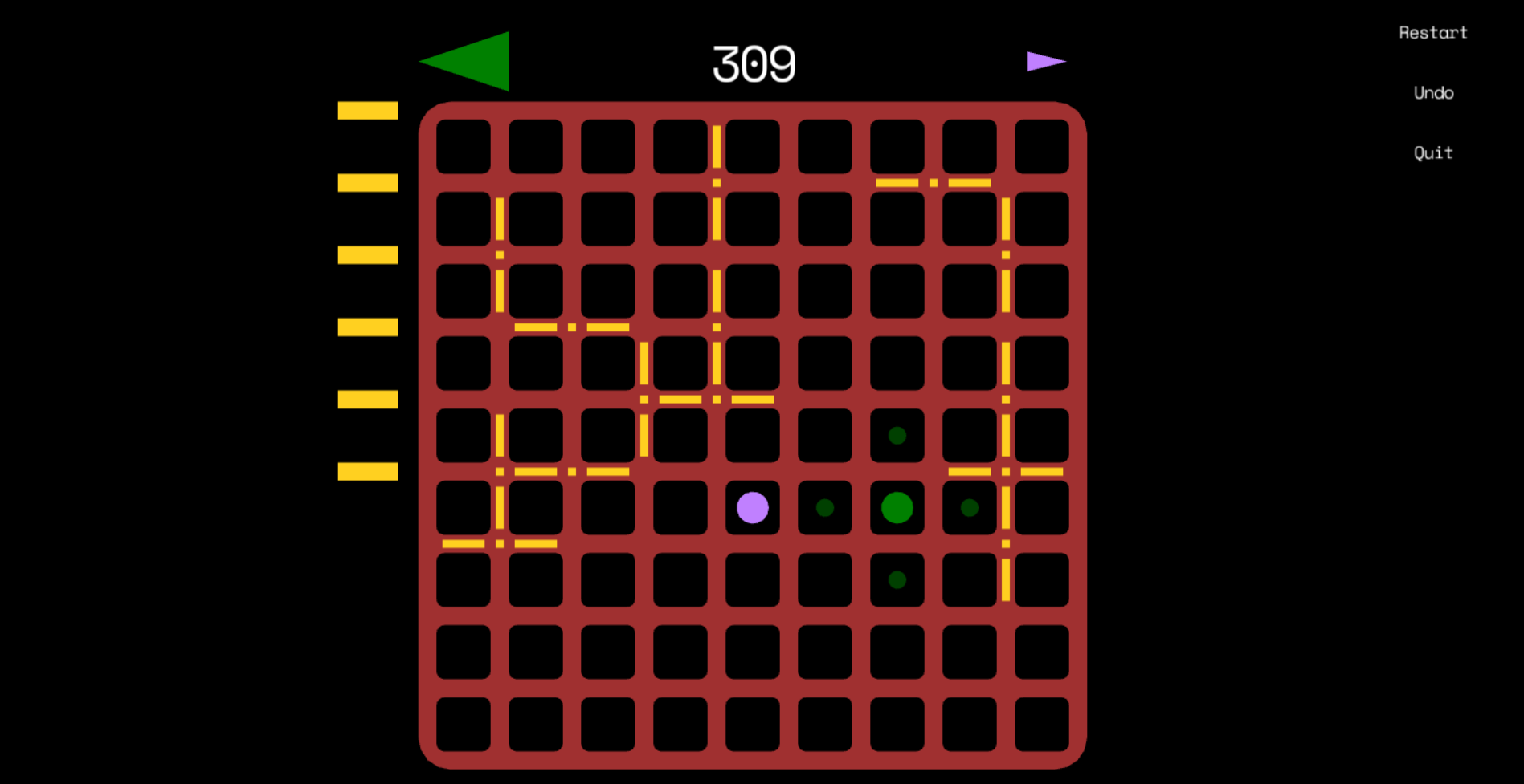Screenshot of a Quoridor-rs gameplay