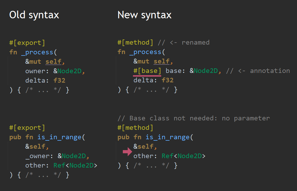 godot-rust new export syntax