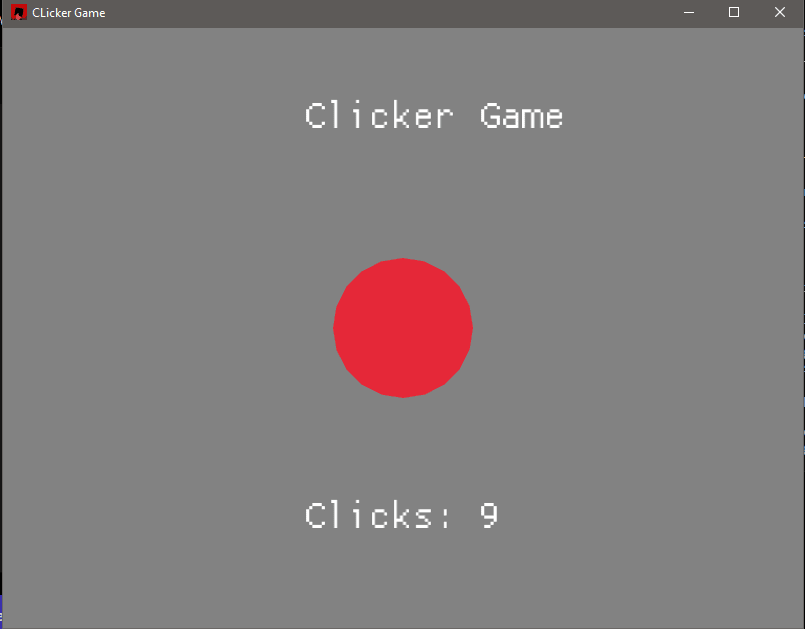 a window that shows a circle button, title, and a click counter