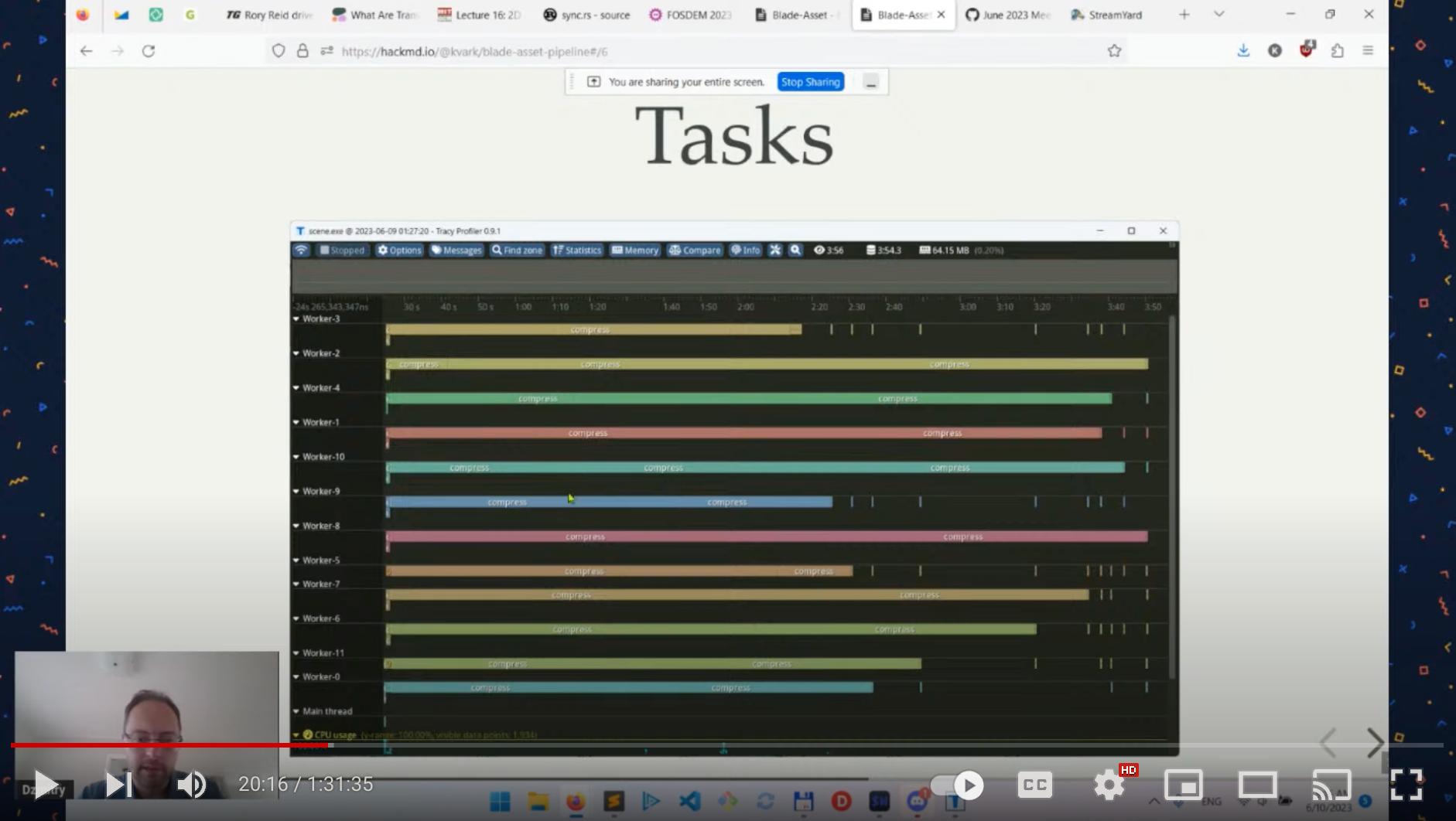 youtube preview: "blade tasks" slide