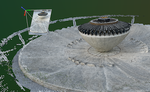 Rerun showing a large 3D point cloud