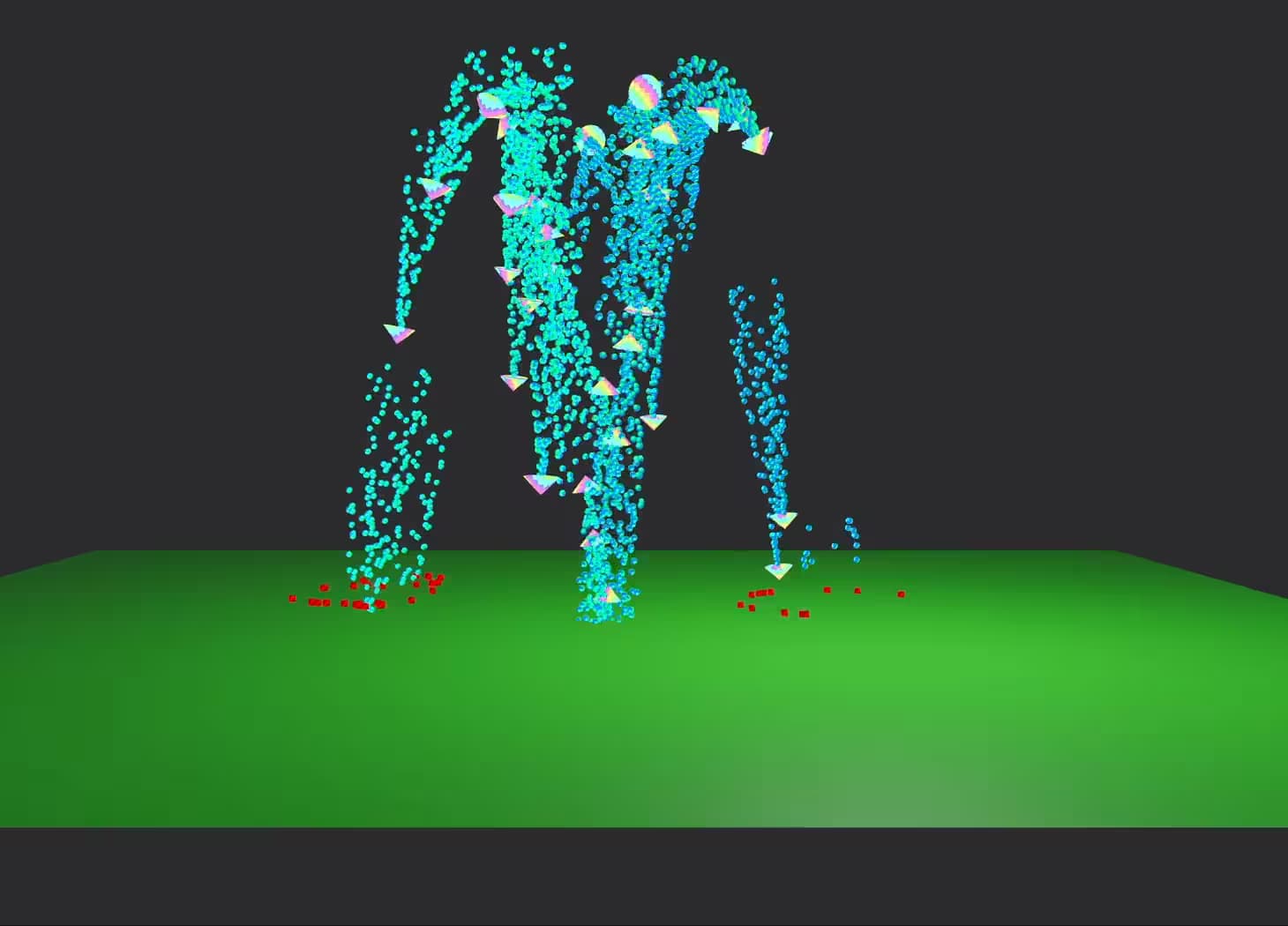 A fountain of particles
