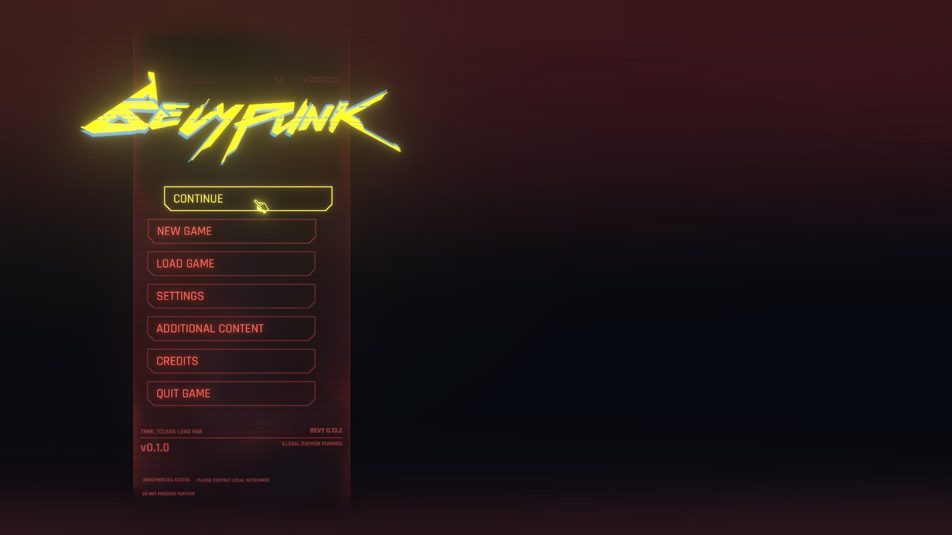 Bevypunk: a recreation of Cyberpunk 2077’s UI made with Lunex